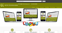 Desktop Screenshot of krithitechnologies.com